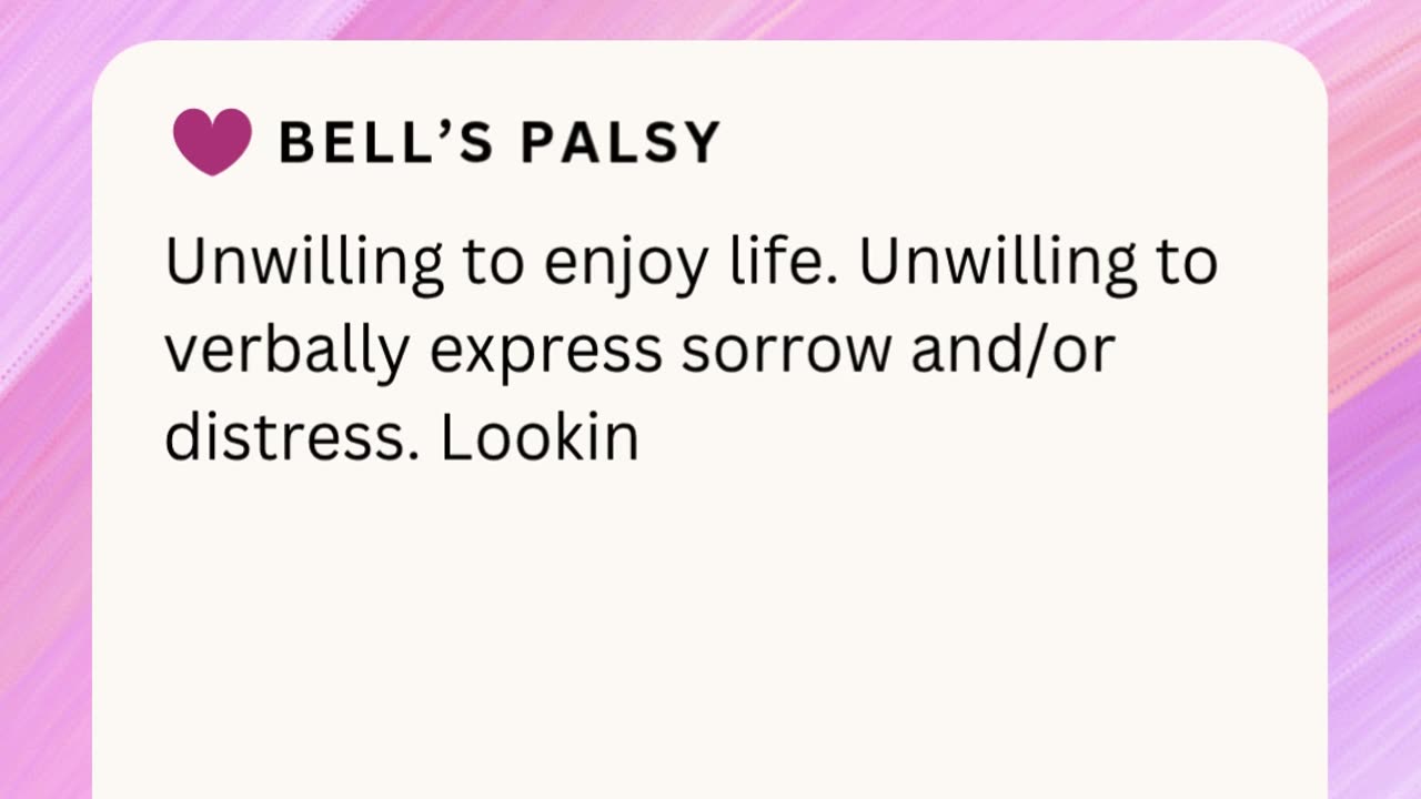 BELL'S PALSY ❤️
