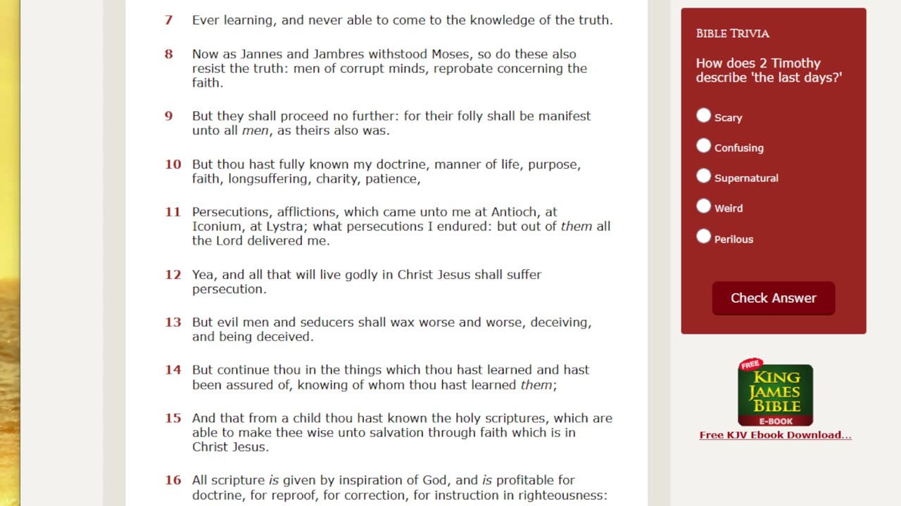 Bible read
