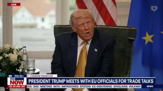 Trump lectures Ursula von der Leyen on windmills: "It's a horrible thing...