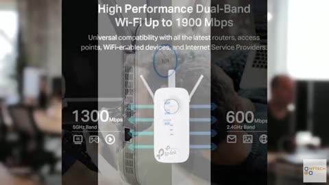 TP-Link AC1900 WiFi Range Extender RE550 | Dual-Band Wireless Repeater Amplifier