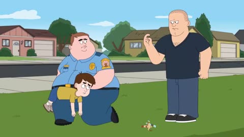 Paradise PD, season 1 episode 7 spanking scene