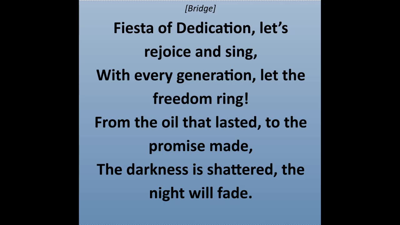 Light Up The Seven original Hanukkah song lyrics video