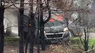 In Donetsk region, a Russian FPV drone hit a car that was heading to evacuate civilians.