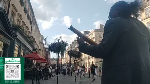 Jazz Nano Street Edition: Busking in Bath, England: 2025 Tour in UK