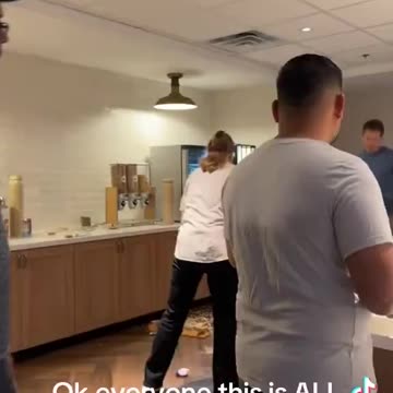 She was fired after working the graveyard shift and setting up the breakfast bar