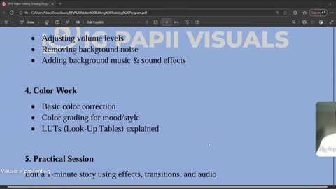 BIGPAPIIVISUALS INTRO TO VIDEO EDITING CLASS 2