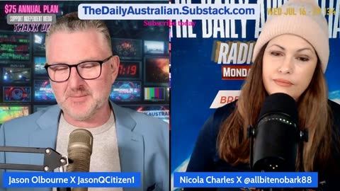 #TheDailyAustralian 134 w/ Nicola Charles & Jason Olbourne