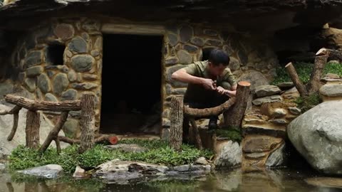 Building a Survival House in the Jungle | Toughest Conditions Challenge"