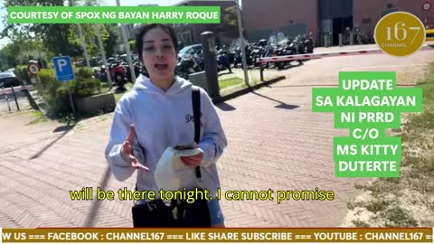UPDATE SA KALAGAYAN NI PRRD SA THE HAGUE C/O MS KITTY DUTERTE