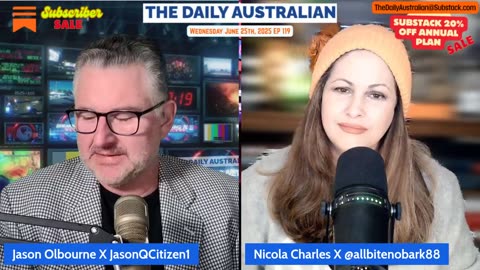 The Daily Australian 119 w/ Nicola Charles & Jason Olbourne