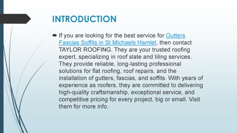 Best Gutters Fascias Soffits in St Michaels Hamlet