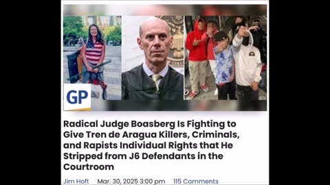 Radical Judge Boasberg Is Fighting to Give Tren de Aragua Killers, Criminals...