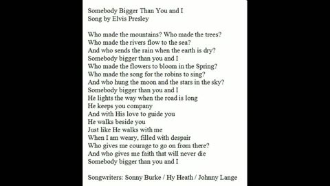 Somebody Bigger Than You and I by SRM