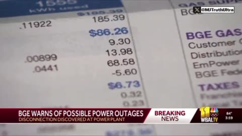 Maryland BGE Warns Of Possible Widespread BLACKOUTS