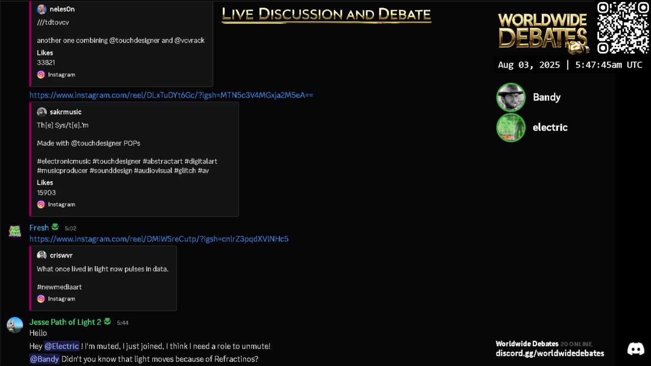 Worldwide Debates LIVE - # 0003 - YouTube/Rumble/Twitch/Kick