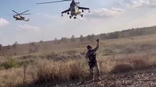 Fascinating video of the combat work of the pilots of the 11th Separate Army Aviation