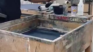 How Wallpaper was made back in the day...