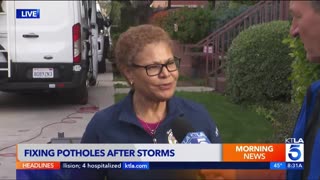 Los Angeles Mayor Karen Bass gets absolutely obliterated on live TV