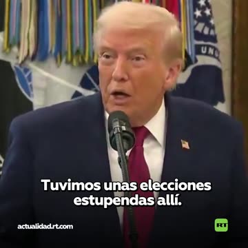 Trump sobre las presidenciales en Honduras