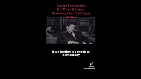WE ARE A REPUBLIC - RESTORE THE REPUBLIC! (Must Watch)..........