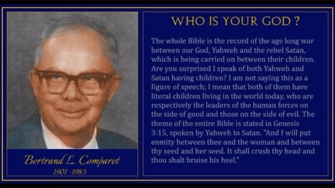 WHO IS YOUR GOD? / WHO IS YOUR SAVIOR? / SALVATION OR REDEMPTION by Bertrand L. Comparet