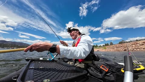Carter Lake With New Float Tube May 16, 2025