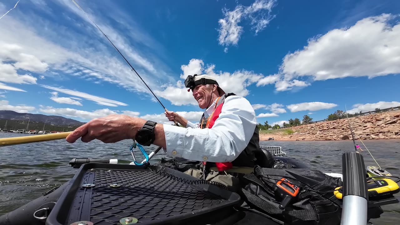 Carter Lake With New Float Tube May 16, 2025
