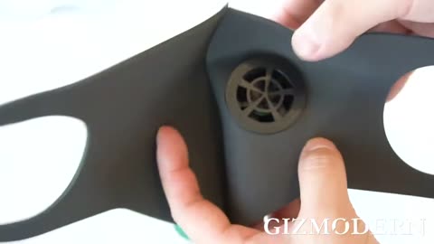 Rechargeable Smart Filter Mask with 5 Protections, 3D Trimming, Fit to the Face, Silicone Respirator