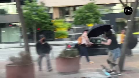 DHS Police just absolutely LIT UP Antifa rioters in Seattle with munitions
