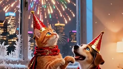 Cutest Animal Celebrations Ever 🐾🎉#shorts #youtubeshorts #cuteanimals #catanddog #animalfriends
