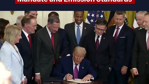 POTUS officially signed resolutions ENDING CA's EV mandate & emission standards once-and-for-all.