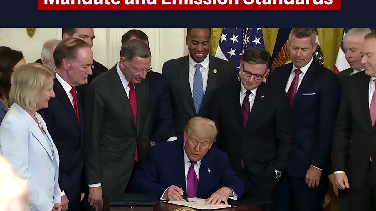 POTUS officially signed resolutions ENDING CA's EV mandate & emission standards once-and-for-all.