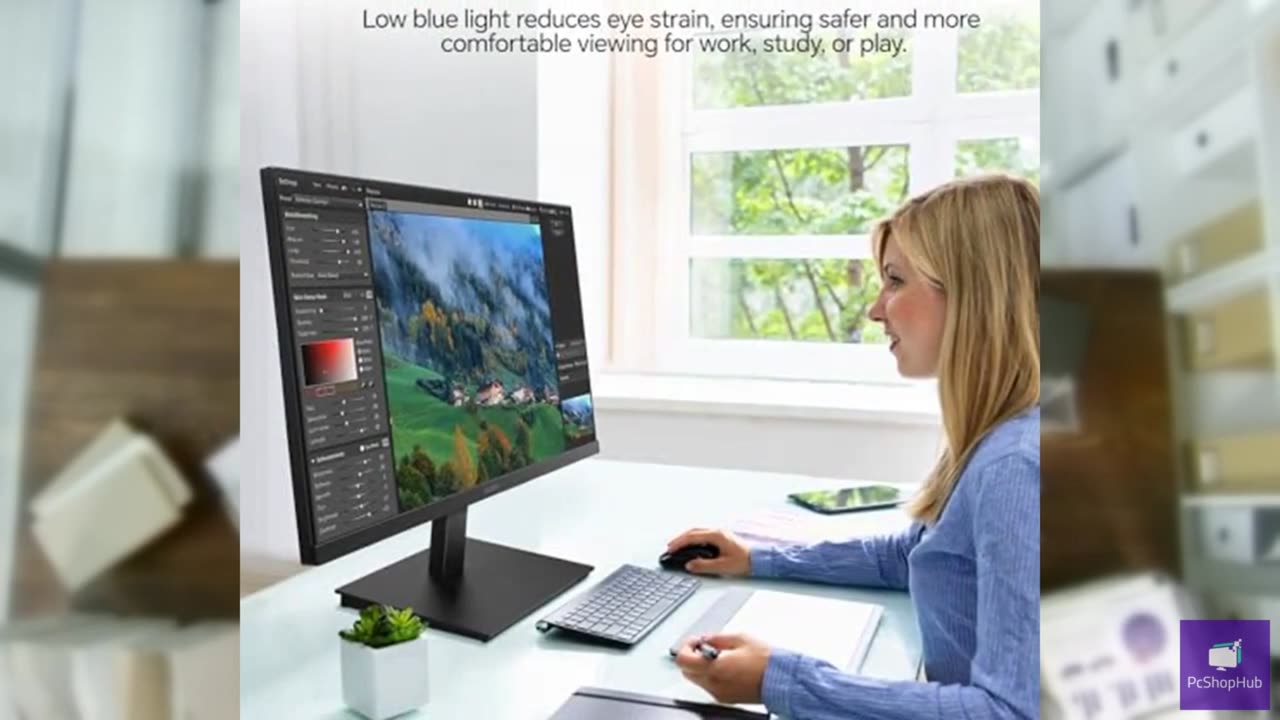 KOORUI 22 Inch Computer Monitor Full HD 1080P 100Hz PC Gaming Screen VA Panel Ul