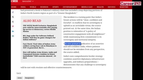 INDIA MAJOR MOVE IN SILIGURI CORRIDOR _ Bangladesh did not see this coming