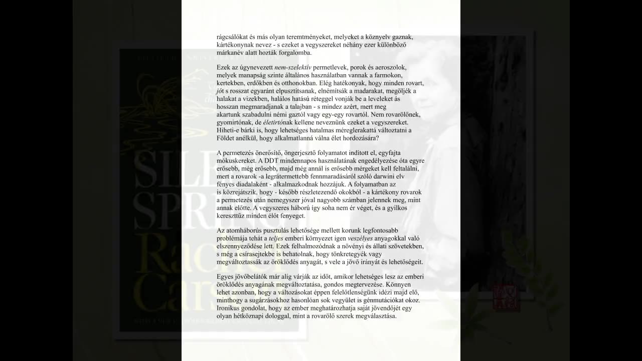 Néma tavasz - 2. fejezet - A fennmaradás kötelessége