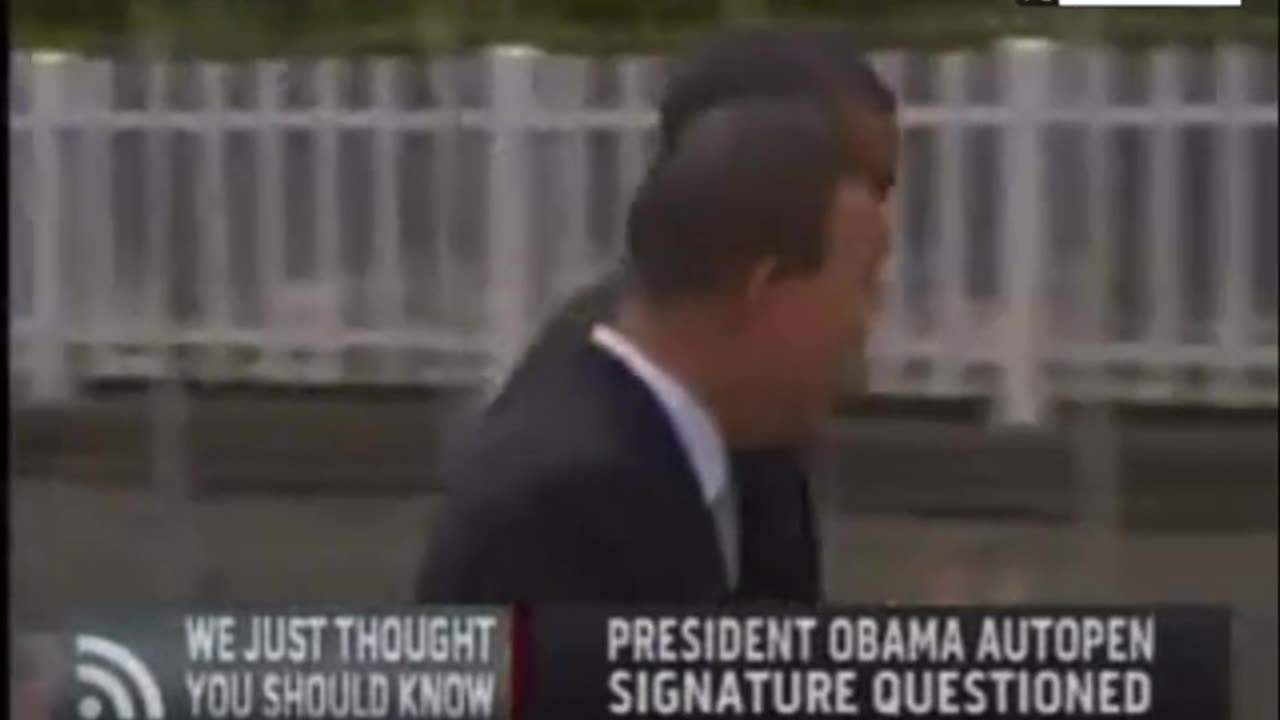 Obama was the first President to use autopen to sign a law, in 2011.