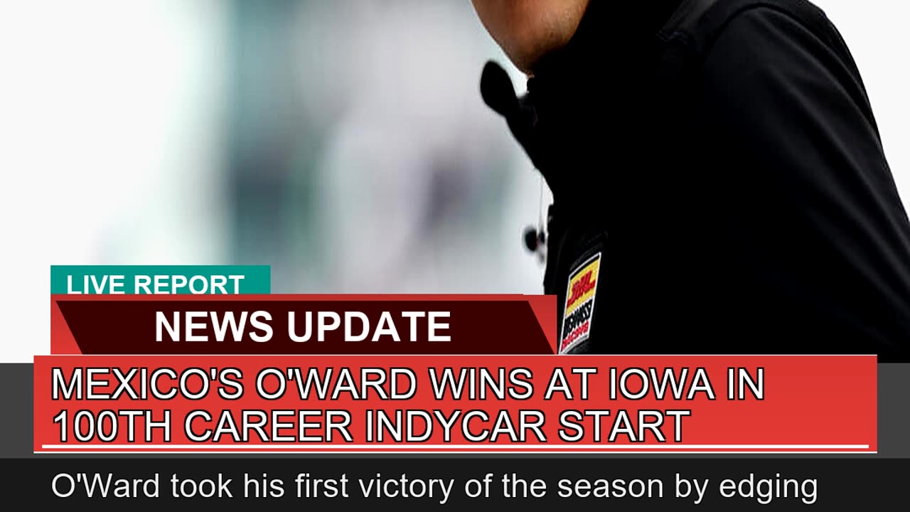 Mexicos Oward Wins at Iowa in 100th Career Indyc