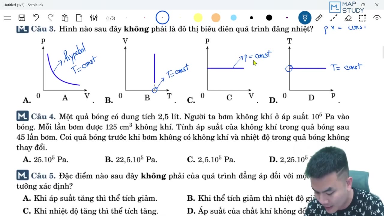 6 Đề lý thuyết Khí Lí Tưởng số 6