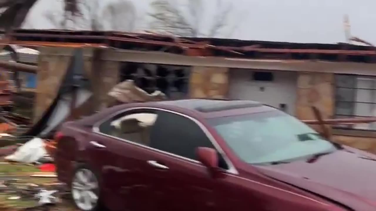 Daylight footage of some of the tornado damage in Selmer, Tennessee.