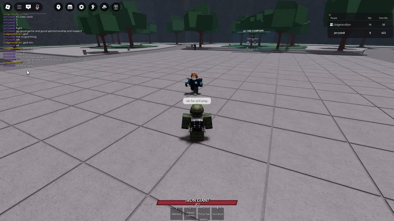 Playing The Strongest Battlegrounds in Roblox in a private server - (No Commentary).