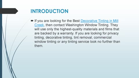 Best Decorative Tinting in Mill Creek