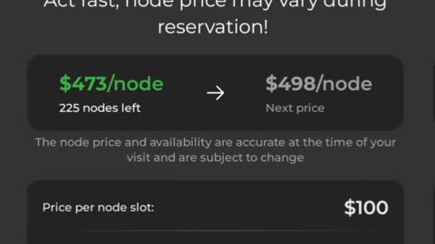 DeNet Node reservation