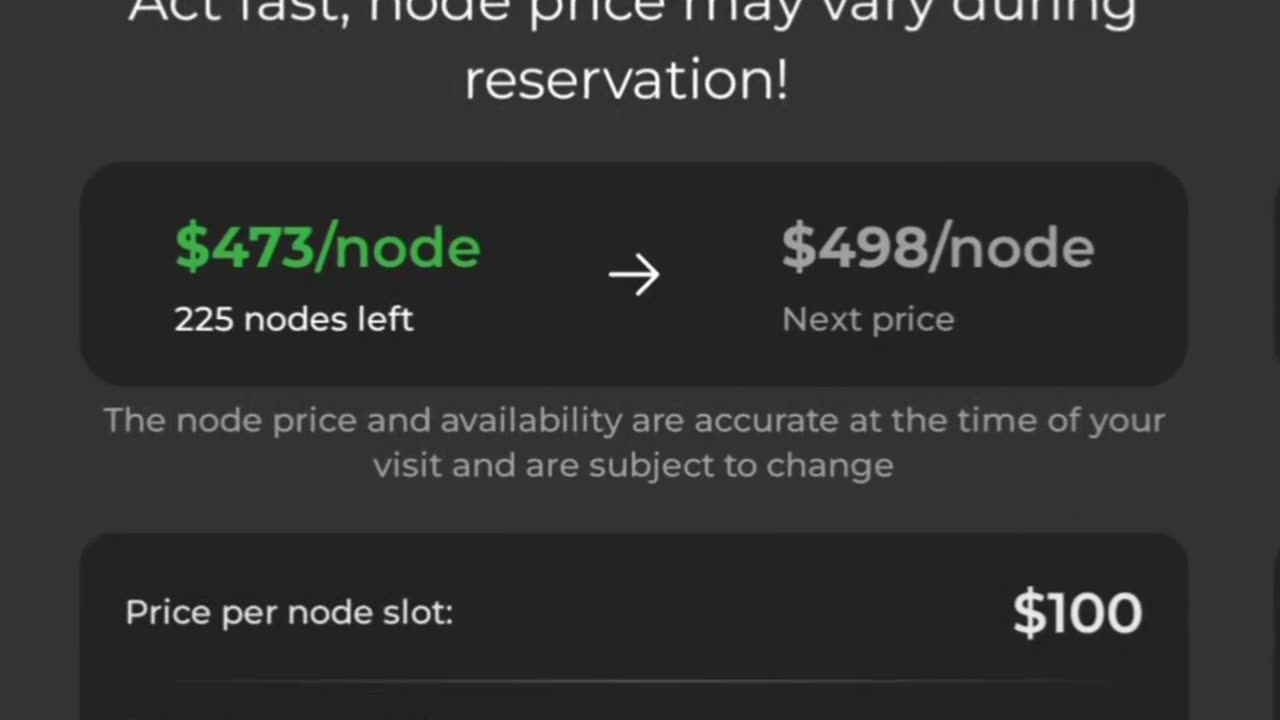 DeNet Node reservation