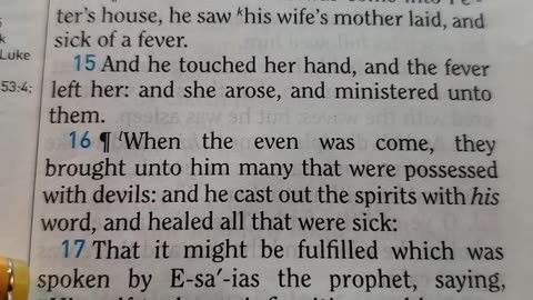 Jesus Heals Peter's Mother-in-Law