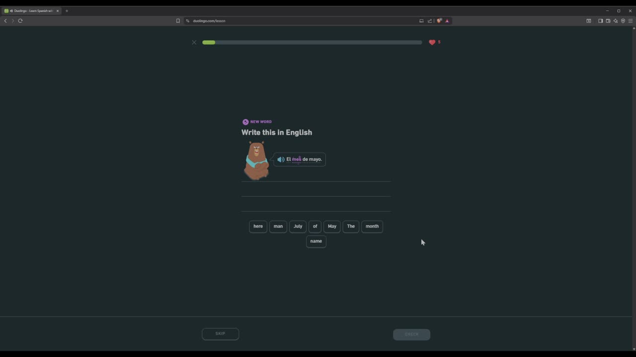 Duolingo - Spanish lv 20 - 2