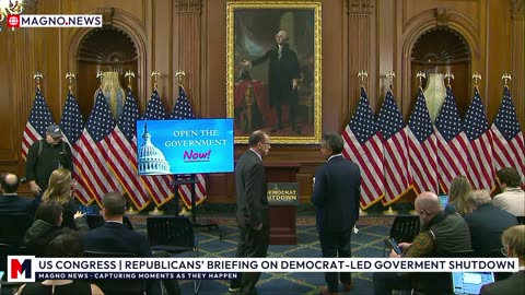 🇺🇸 Speaker Mike Johnson and House Republicans Briefing on Day 34 of Democrat Shutdown [LIVE]