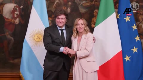 Italian PM Giorgia Meloni Welcomes Argentina’s President Javier Milei