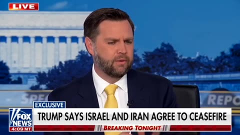 VP JD VANCE on Brett Baier : Mission Accomplished; 12-day War Between Israel & Iran is Over