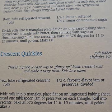 RECIPE for Sweet Sugar Rolls Easy to Make Recipe