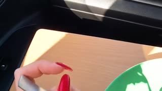 Delicious beans and eggs… straight from your car 🚗